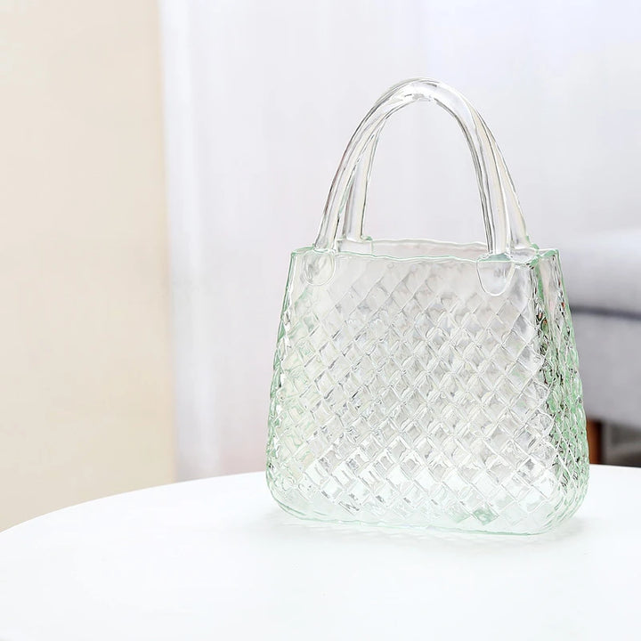 Vase à Fleurs en Verre Scandinave | Design Élégant, Décoratif et Original