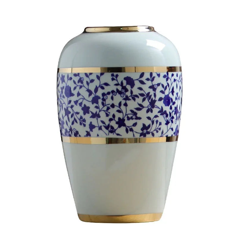 Grand Vase à Poser au Sol Blanc Luxueux | Moderne et Décoratif