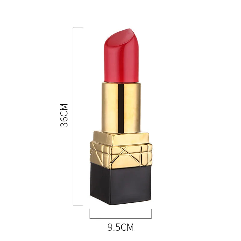 Grand Vase Rouge à Lèvres en Céramique | Décoratif et Moderne