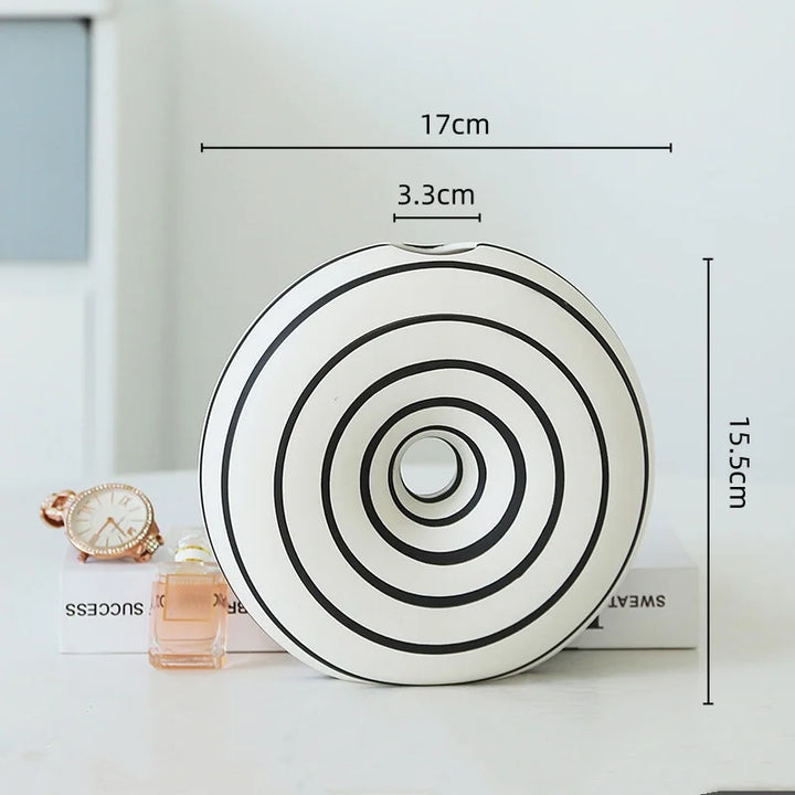 Vase Soliflore Pampa Blanc Zèbre