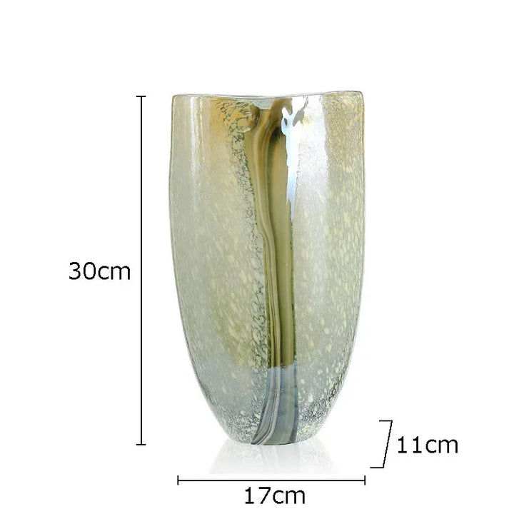 Vase en Verre Peint Minimaliste | Moderne et Décoratif