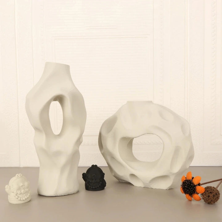 Vase Artistique Moderne Creux et Irrégulier | 4 couleurs