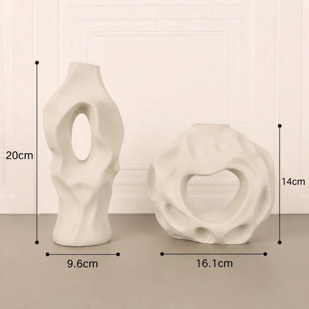 Vase Artistique Moderne Creux et Irrégulier | 4 couleurs