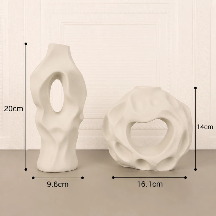 Vase Artistique Moderne Creux et Irrégulier | 4 couleurs