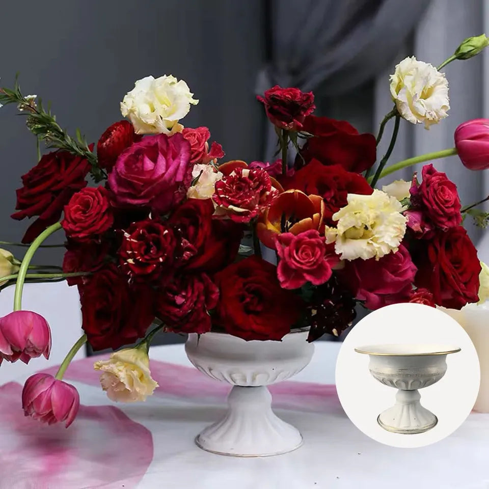 Vase Médicis Petit Format | Style Baroque Antique | Métal 3 Coloris