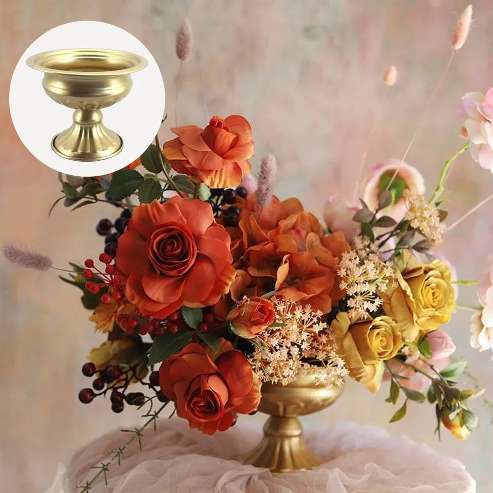 Vase Médicis Petit Format | Style Baroque Antique | Métal 3 Coloris