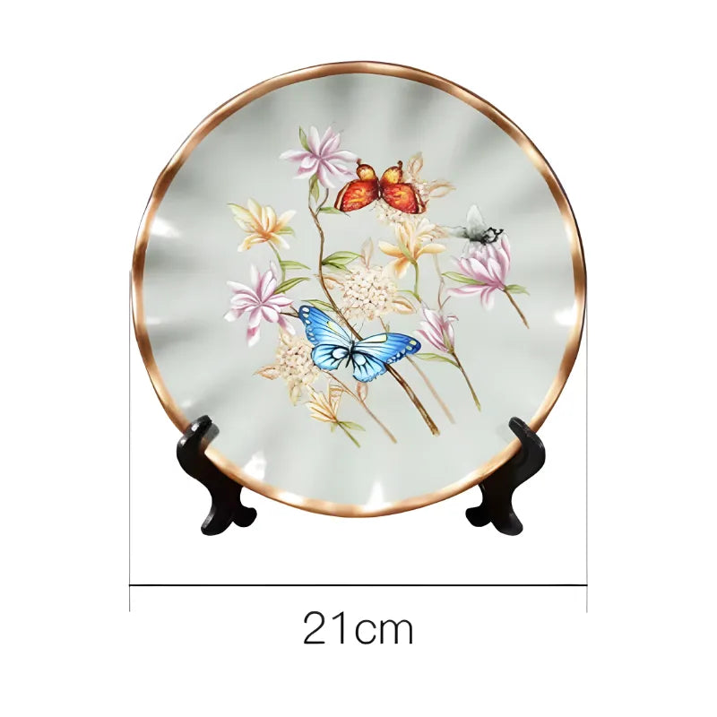 Ensemble de 2 Vases Décoratifs avec Élément Assorti – Céramique de Luxe, 3 Pièces - Maison Vase