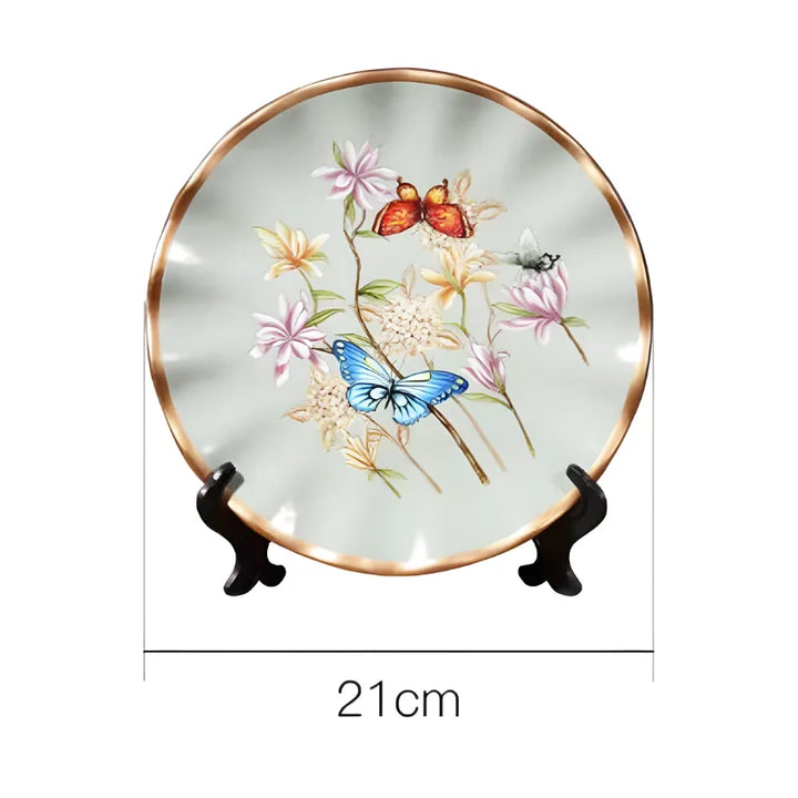 Ensemble de 2 Vases Décoratifs avec Élément Assorti – Céramique de Luxe, 3 Pièces - Maison Vase