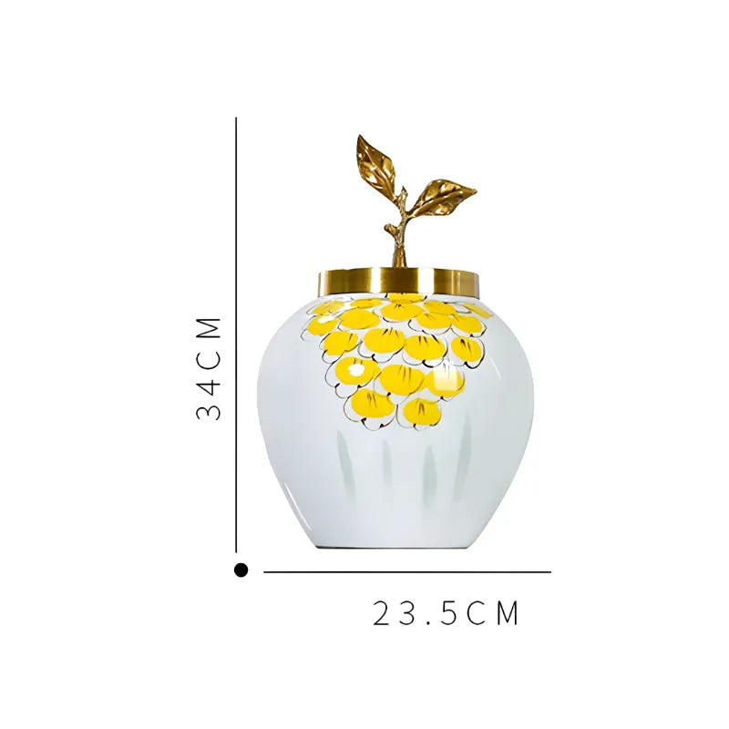 Grand Vase à Fleurs Blanc au Style Européen | Décoratif, Moderne et Luxueux - Maison Vase