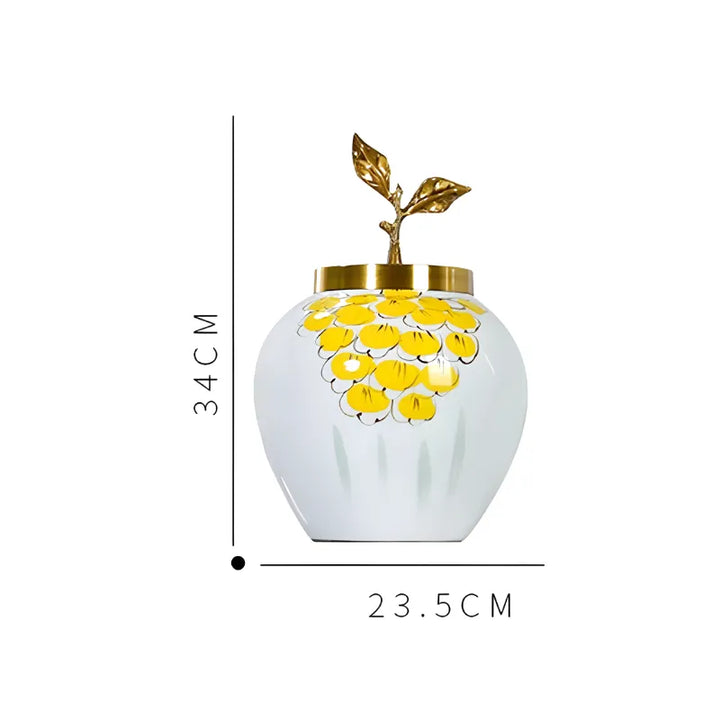 Grand Vase à Fleurs Blanc au Style Européen | Décoratif, Moderne et Luxueux - Maison Vase
