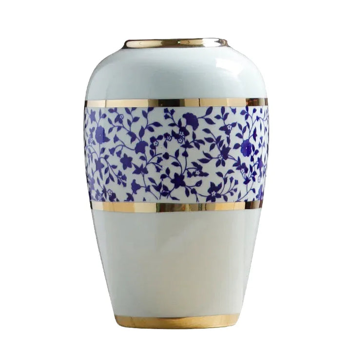 Grand Vase à Poser au Sol Blanc Luxueux | Moderne et Décoratif - Maison Vase
