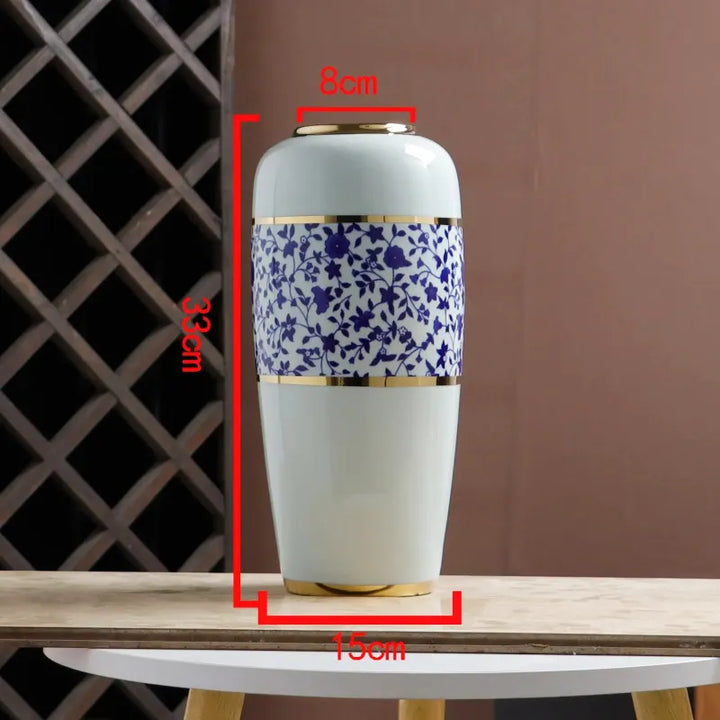 Grand Vase à Poser au Sol Blanc Luxueux | Moderne et Décoratif - Maison Vase