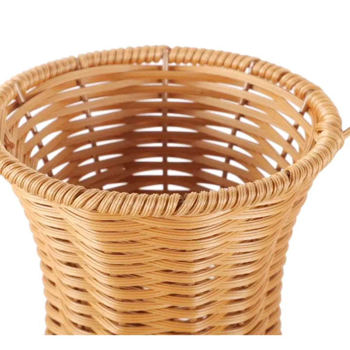 Grand Vase à Poser au Sol en Rotin Tressé | Style Naturel et Bohème - Maison Vase
