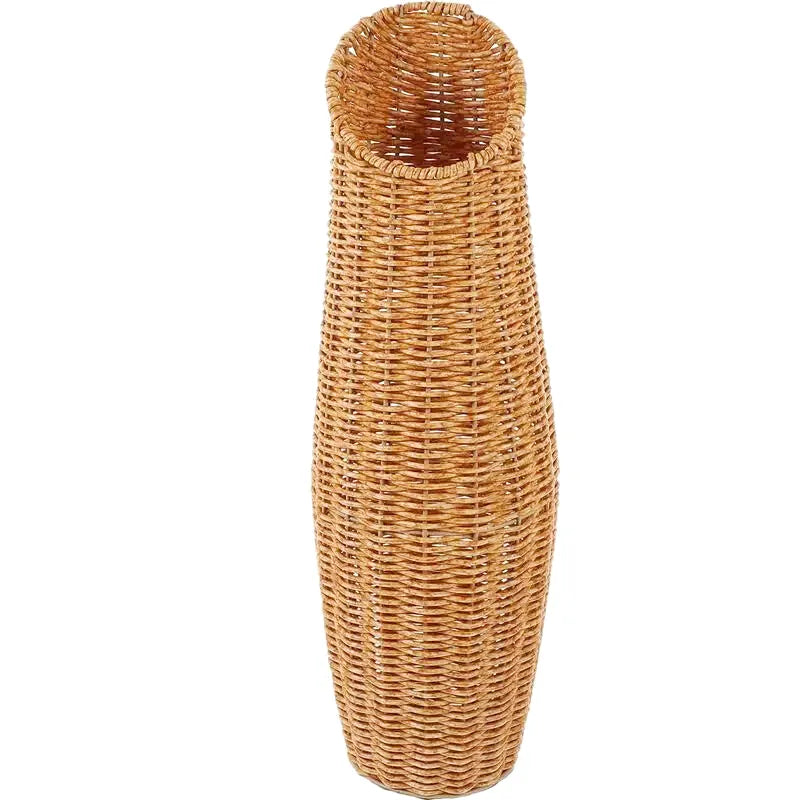 Grand Vase à Poser au Sol en Rotin Tressé | Style Naturel et Bohème - Maison Vase