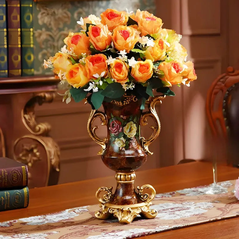 Grand Vase Décoratif Antique Grec | Effet Sculpté en Résine - Maison Vase