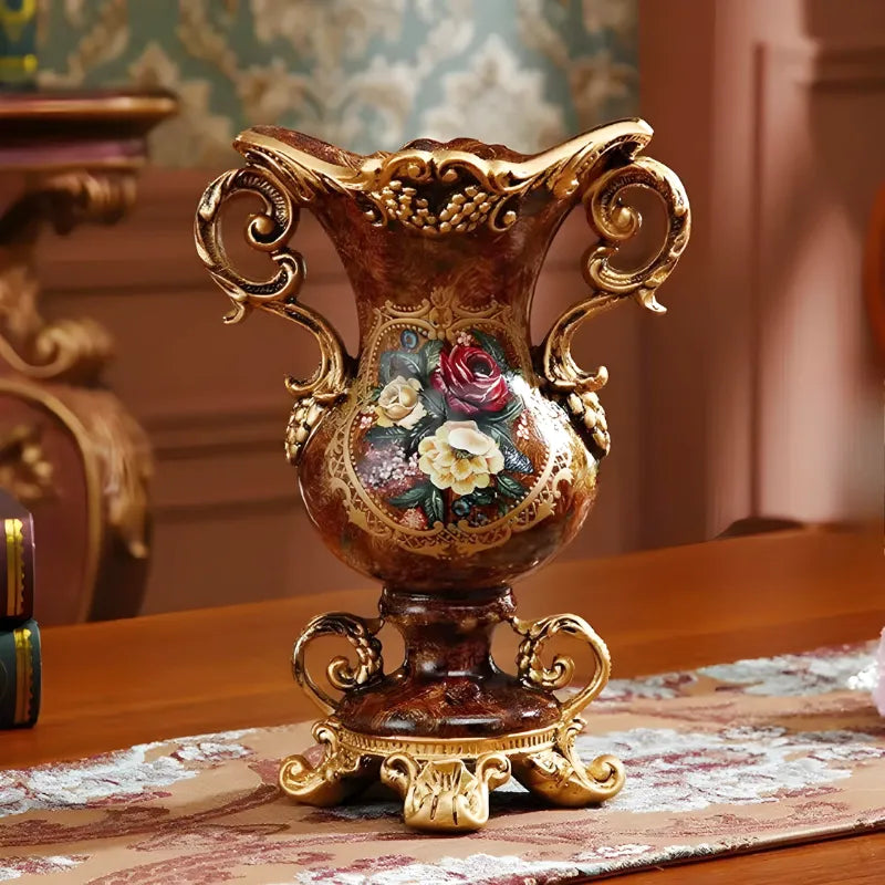Grand Vase Décoratif Antique Grec | Effet Sculpté en Résine - Maison Vase