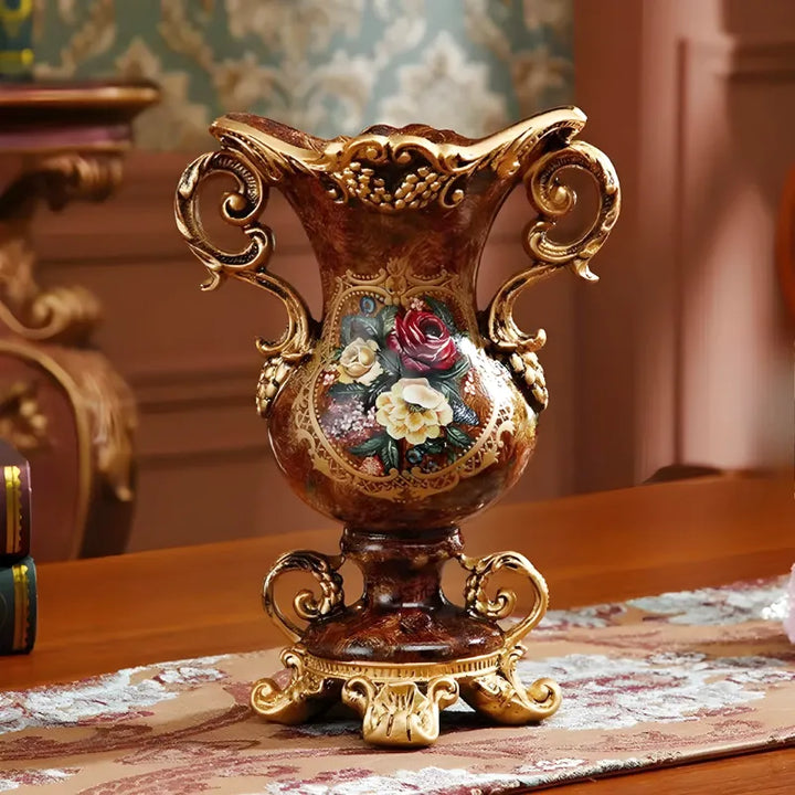 Grand Vase Décoratif Antique Grec | Effet Sculpté en Résine - Maison Vase