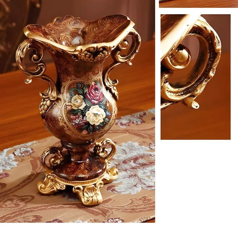 Grand Vase Décoratif Antique Grec | Effet Sculpté en Résine - Maison Vase