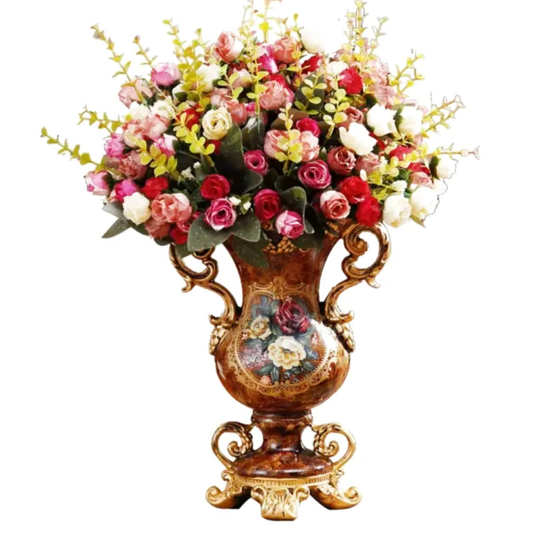 Grand Vase Décoratif Antique Grec | Effet Sculpté en Résine - Maison Vase