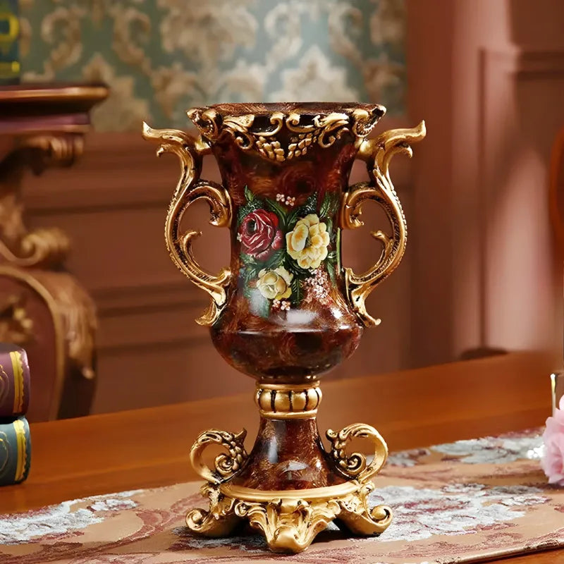 Grand Vase Décoratif Antique Grec | Effet Sculpté en Résine - Maison Vase