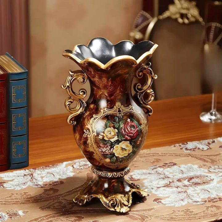 Grand Vase Décoratif Antique Grec | Effet Sculpté en Résine - Maison Vase