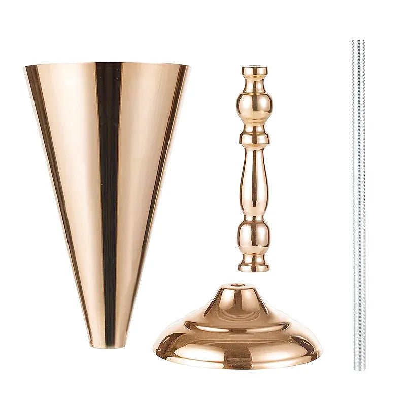 Grande Vase Haut Doré | Effet Métallique - Maison Vase