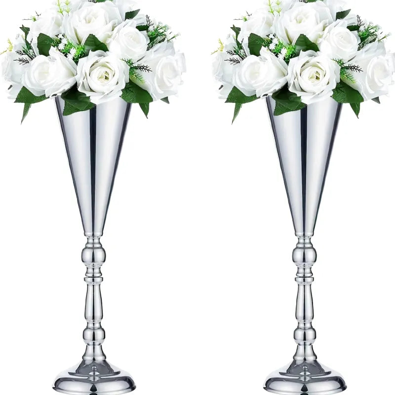 Grande Vase Haut Doré | Effet Métallique - Maison Vase