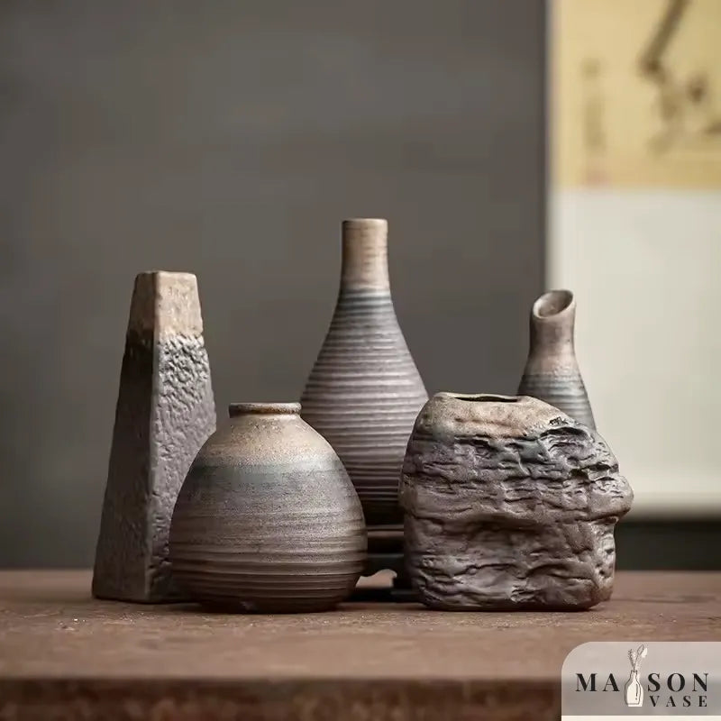 Petit Vase À Fleurs Antique Décoratif En Céramique | Fait À La Main - Maison Vase