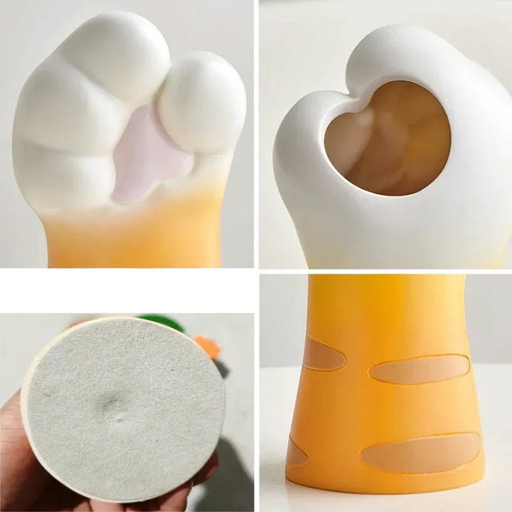 Petit Vase à Fleurs Blanc Décoratif | Pattes de Chat - Maison Vase