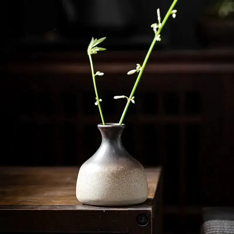 Petit Vase à Fleurs Traditionnel Chinois | Style Rétro Décoratif - Maison Vase