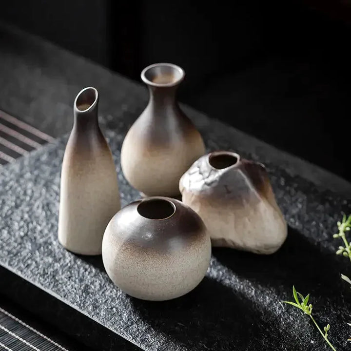 Petit Vase à Fleurs Traditionnel Chinois | Style Rétro Décoratif - Maison Vase