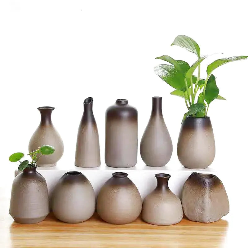 Petit Vase à Fleurs Traditionnel Chinois | Style Rétro Décoratif - Maison Vase