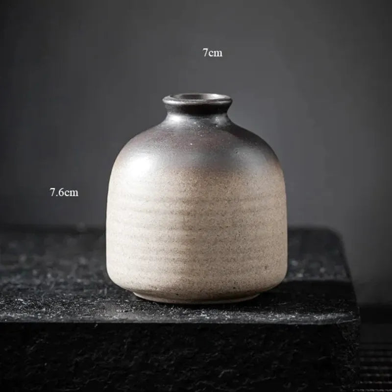 Petit Vase à Fleurs Traditionnel Chinois | Style Rétro Décoratif - Maison Vase