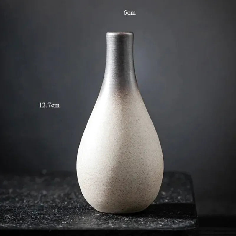 Petit Vase à Fleurs Traditionnel Chinois | Style Rétro Décoratif - Maison Vase