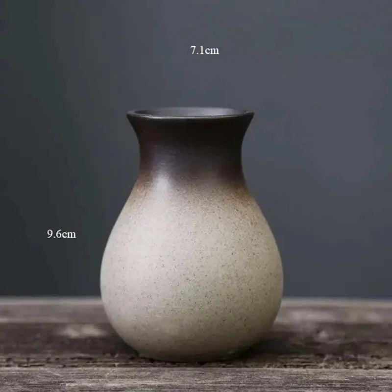 Petit Vase à Fleurs Traditionnel Chinois | Style Rétro Décoratif - Maison Vase