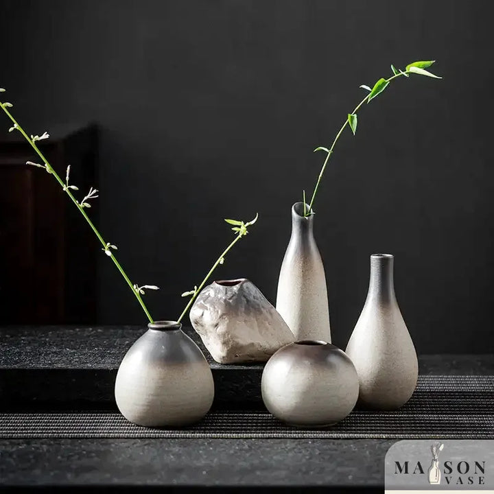 Petit Vase à Fleurs Traditionnel Chinois | Style Rétro Décoratif - Maison Vase
