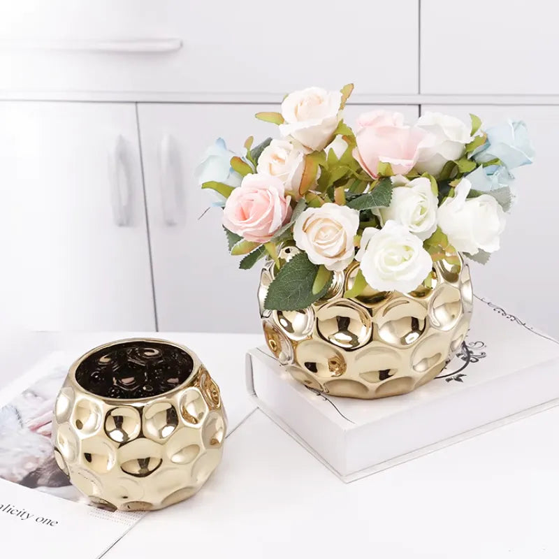 Petit Vase Doré | Design Européen et Décoratif - Maison Vase