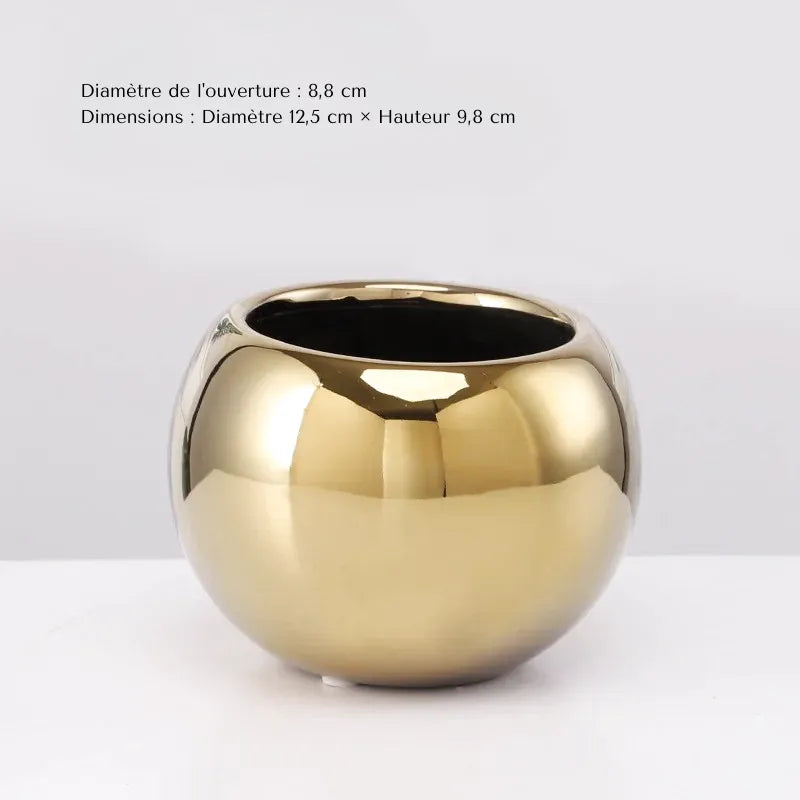 Petit Vase Doré | Design Européen et Décoratif - Maison Vase