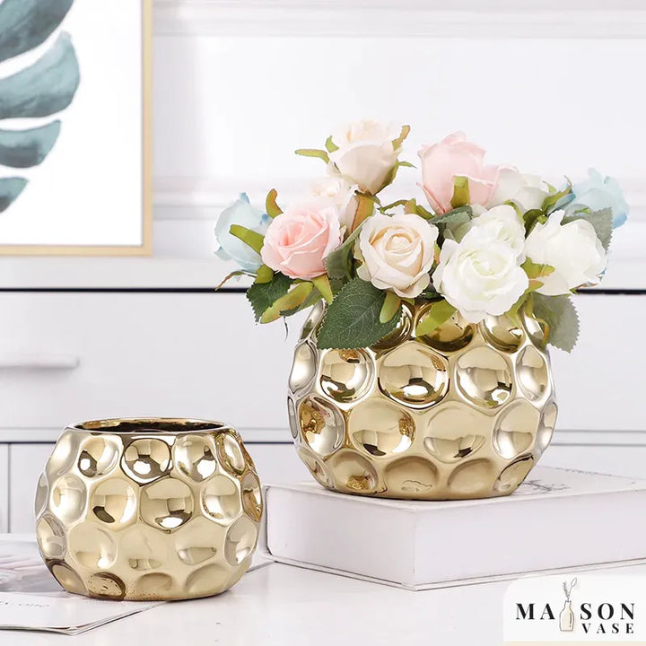 Petit Vase Doré | Design Européen et Décoratif - Maison Vase