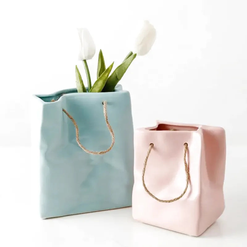 Petit Vase en Céramique | Sac à Main - Maison Vase