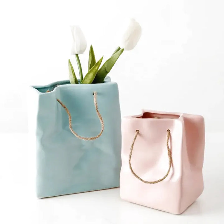 Petit Vase en Céramique | Sac à Main - Maison Vase