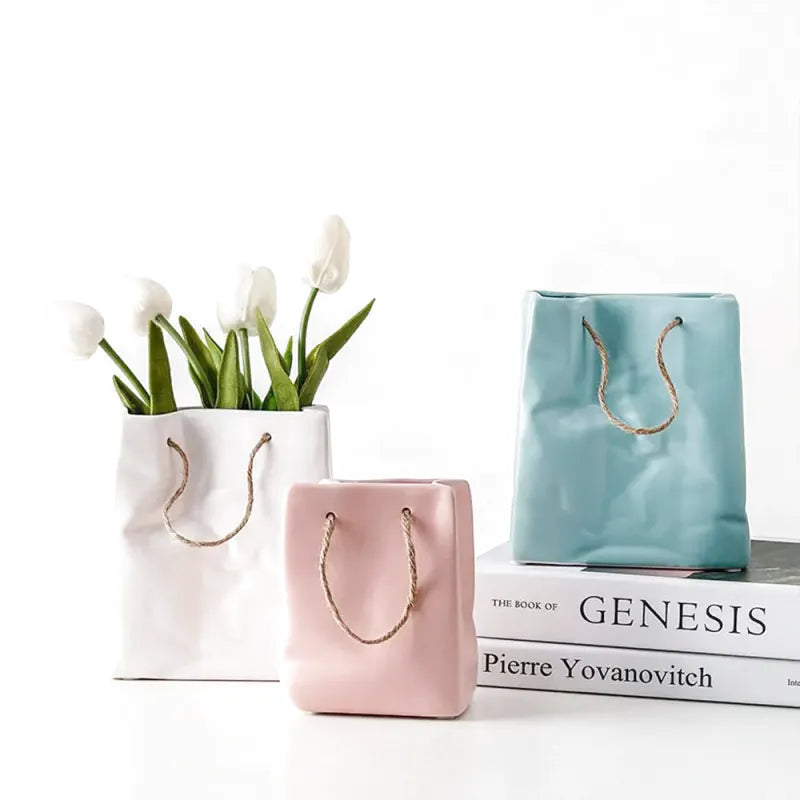 Petit Vase en Céramique | Sac à Main - Maison Vase