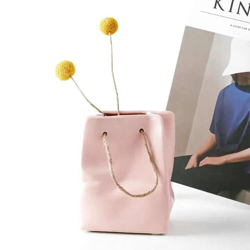 Petit Vase en Céramique | Sac à Main - Maison Vase