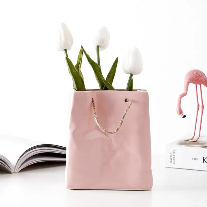 Petit Vase en Céramique | Sac à Main - Maison Vase