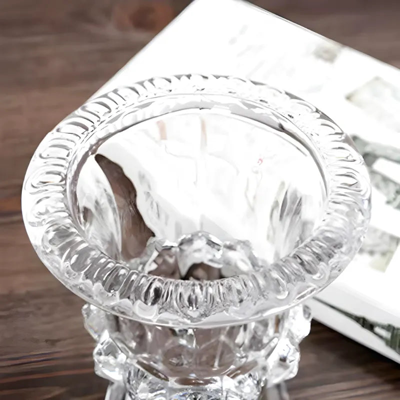 Petit Vase en Verre Transparent | Élégant et Décoratif - Maison Vase