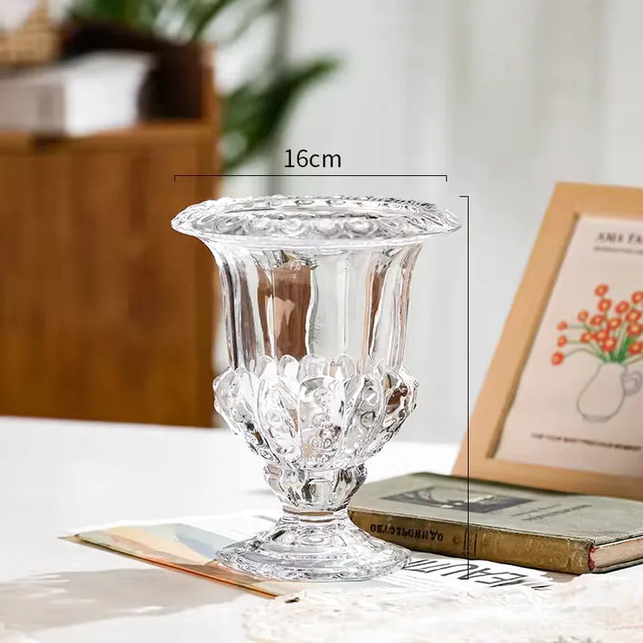 Petit Vase en Verre Transparent | Élégant et Décoratif - Maison Vase