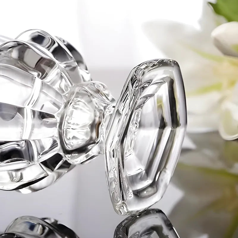 Petit Vase en Verre Transparent | Élégant et Décoratif - Maison Vase