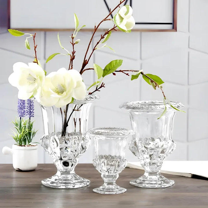 Petit Vase en Verre Transparent | Élégant et Décoratif - Maison Vase
