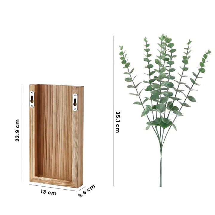 Petit Vase Mural en Bois | Décoratif, Boho, Rustique et Moderne - Maison Vase