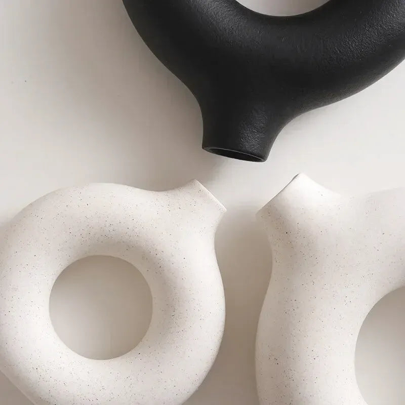 Petit Vase Pampa Soliflore Scandinave | Céramique Élégante - Maison Vase